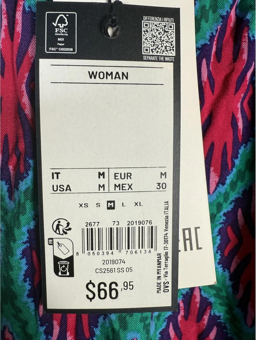 NWT PIOMBO Pink Green A-Line Skirt Women's Size Medium - Picture 5 of 8